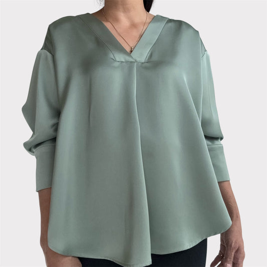 Oversize Bluse/ mittler Ärmel / -0016